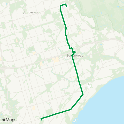 TTC Markham Rd Express map