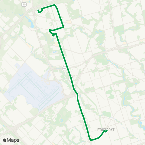 TTC Highway 27 Express map