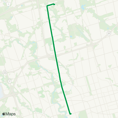 TTC Jane Express map