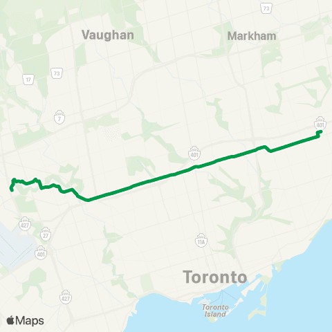TTC Wilson Express map