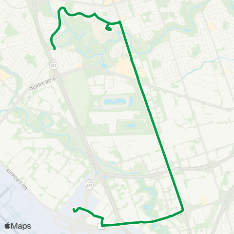 TTC Airport-Humber College Express map
