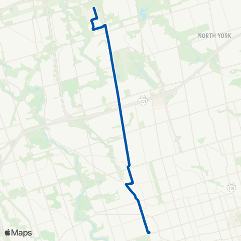 TTC Keele map