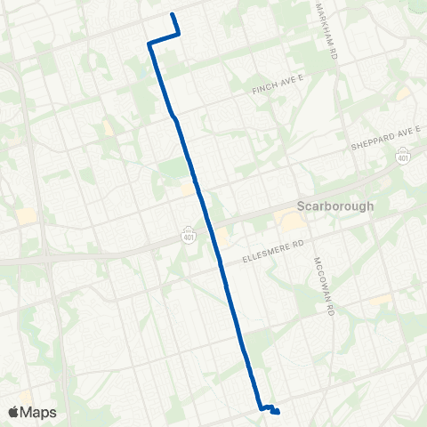 TTC Kennedy map