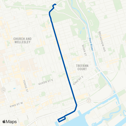 TTC Parliament map