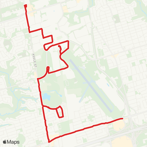 TTC Downsview Park map