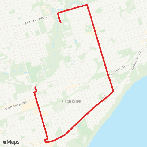 TTC Birchmount South map