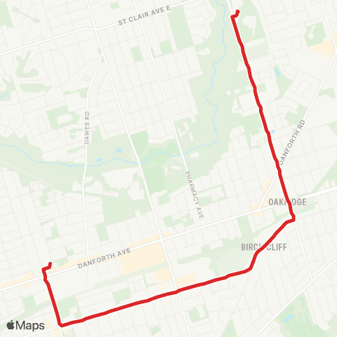 TTC Gerrard map