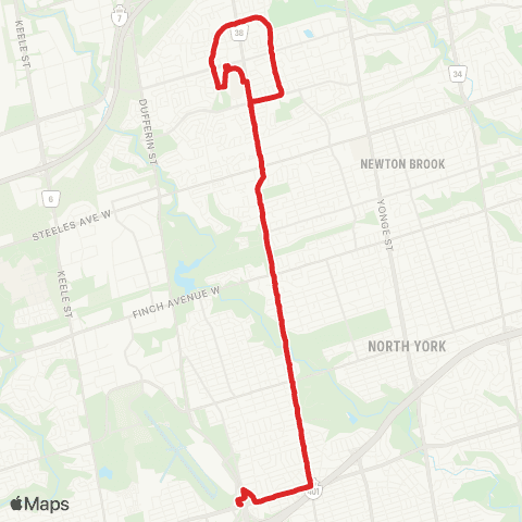 TTC Bathurst North map