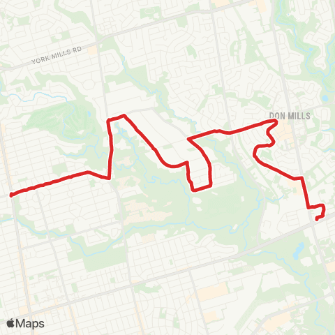 TTC Lawrence-Donway map