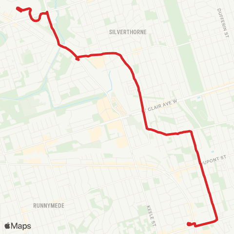 TTC Symington map