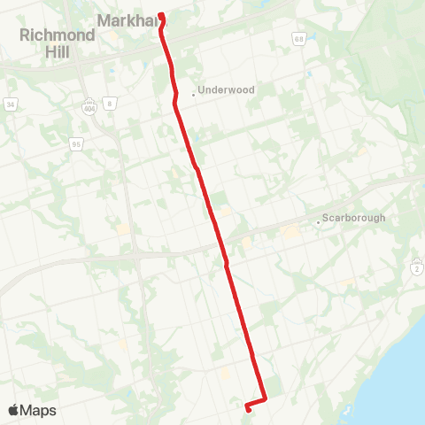 TTC Birchmount map