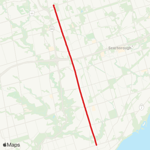 TTC Victoria Park map