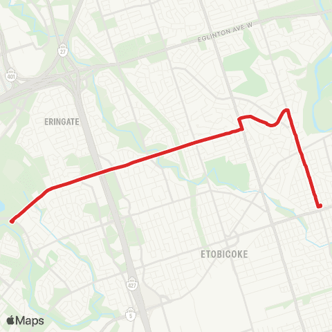 TTC Rathburn map