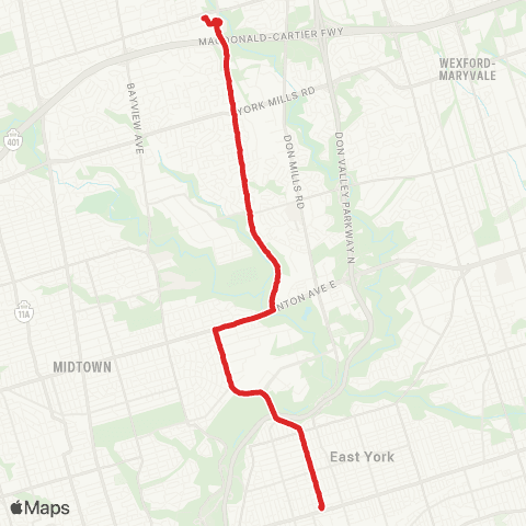 TTC Leslie map