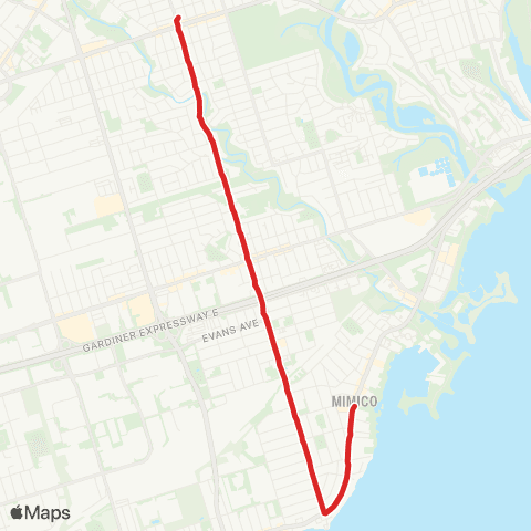 TTC Royal York South map