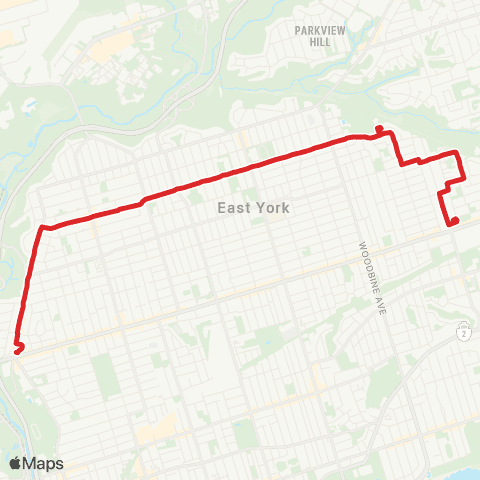 TTC Cosburn map