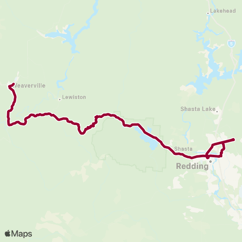 Trinity Transit Line map