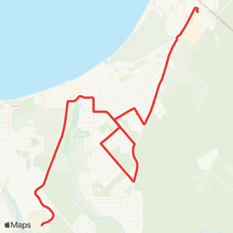 TTD South Shore Daily map