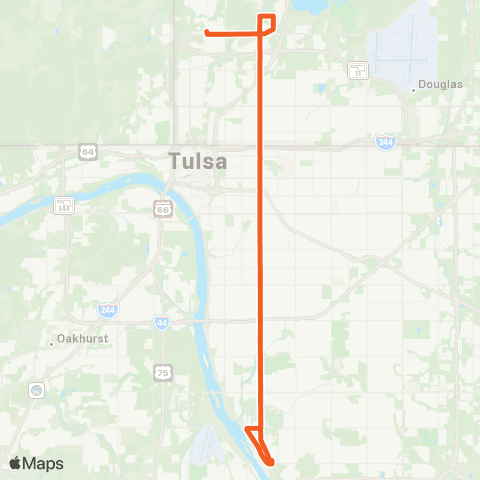 Tulsa Transit Lewis map
