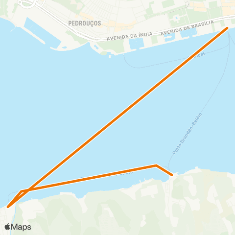 Transtejo Soflusa Trafaria - Porto Brandão - Belém map