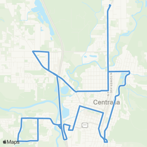 Lewis County Transit  map