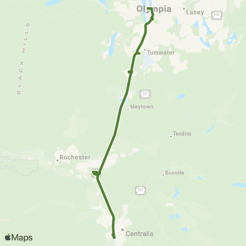 Lewis County Transit  map