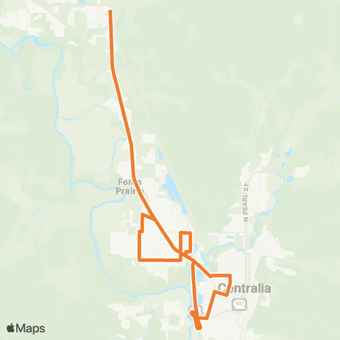 Lewis County Transit  map