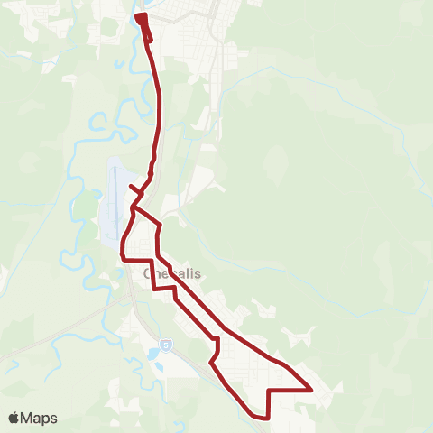 Lewis County Transit  map
