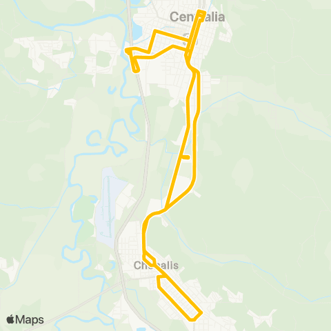 Lewis County Transit  map