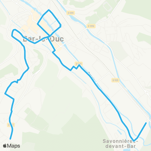 TUB Savonnières Zone commerciale - Bar-le-Duc Petit Juré map