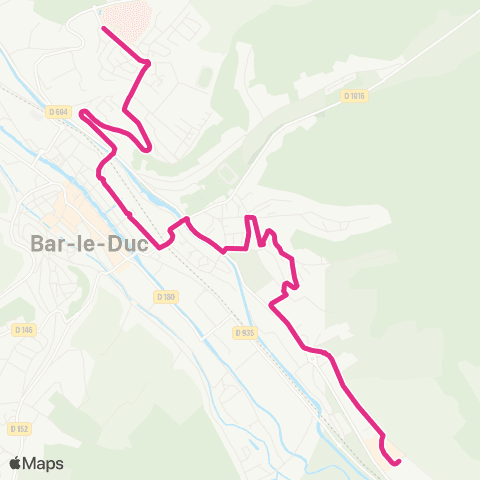 TUB Bar-le-Duc CH - Bar-le-Duc Grande terre map