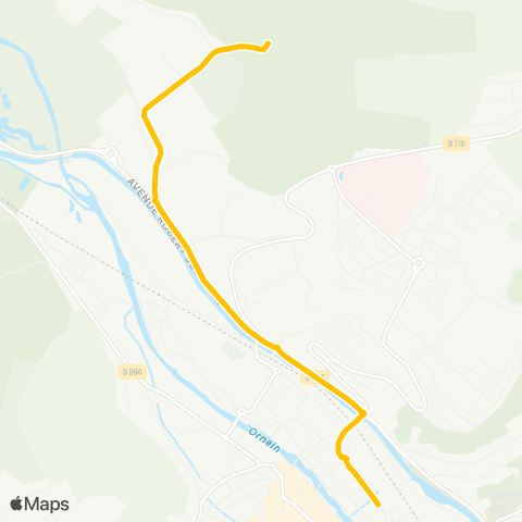 TUB Fédération - Allende Gare map