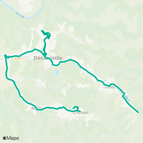 TUB Cransac - Firmi map