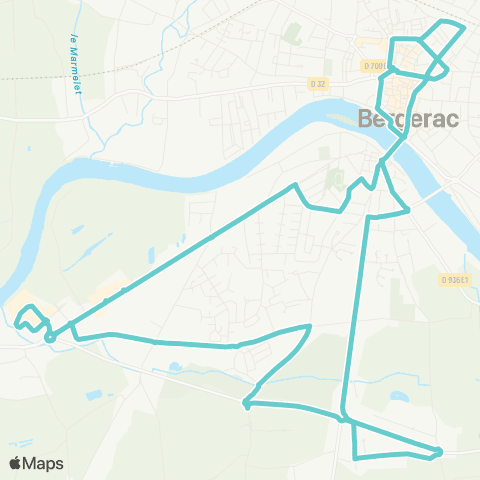 TUB Pôle multimodal - Ctre ville - Z.A la Cavaille map