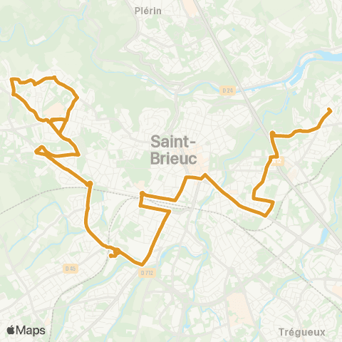 TUB Cesson République - les Villages map