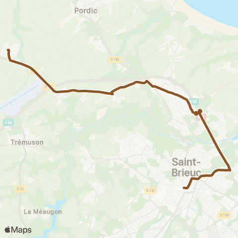 TUB Trémeloir - Gare Centre map