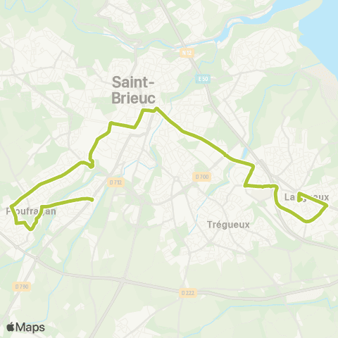 TUB Ploufragan - Langueux map