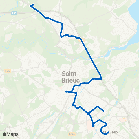 TUB Trégueux - Plérin map