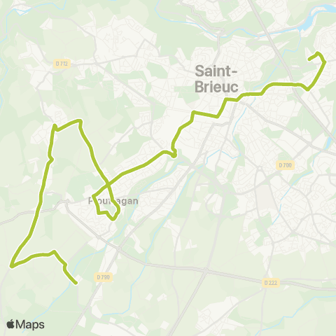 TUB Croix Tual - Sacré Coeur map