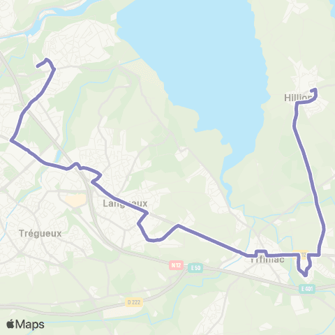 TUB Hillion Centre - Sacré Coeur map