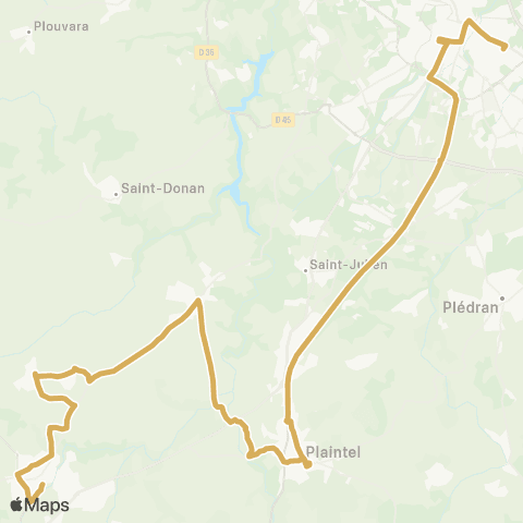TUB Le Foeil Mairie - Lycée Rabelais map