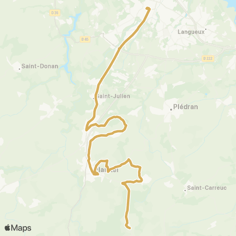 TUB St Carreuc - Plaintel - Ploeuc sur Lié map