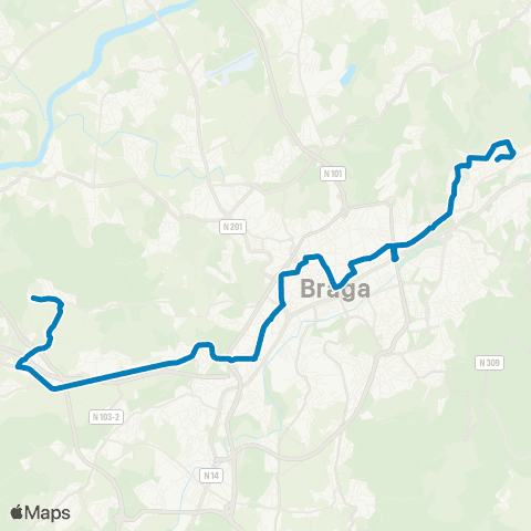 TUB Cabreiros - Gualtar map
