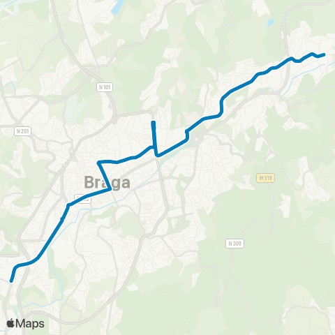 TUB Misericórdia - S. Mamede D' Este map