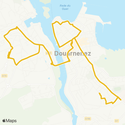 TUD'bus Renfort Jules Verne map