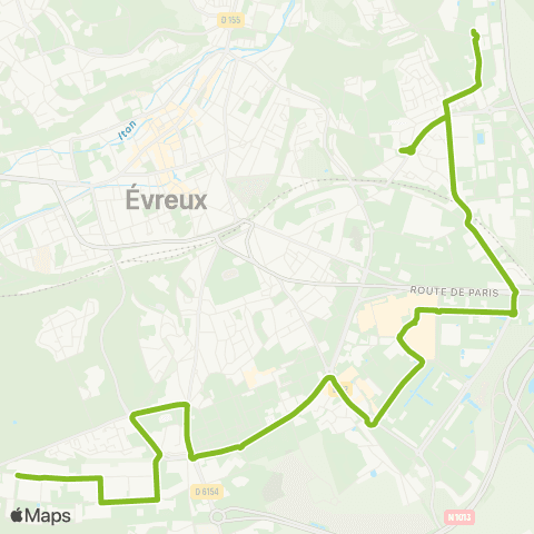 Transurbain Nétreville > Long Buisson > Kennedy > ZI 2 > Ctre-ville map