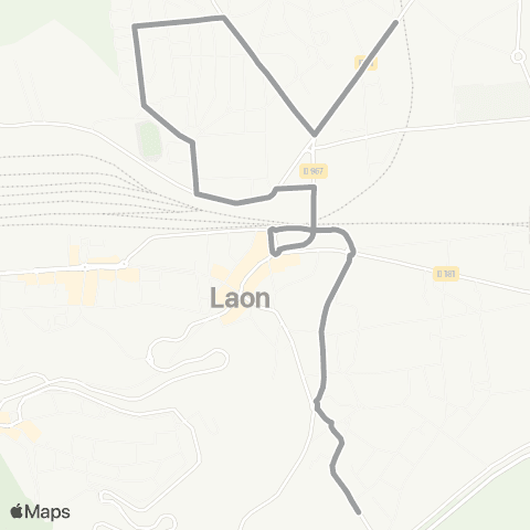 TUL Cité Nord - Stade map