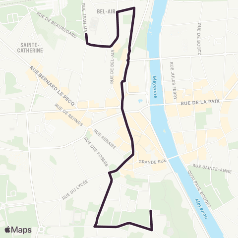 TUL Parking Jean Macé > Place de Hercé map