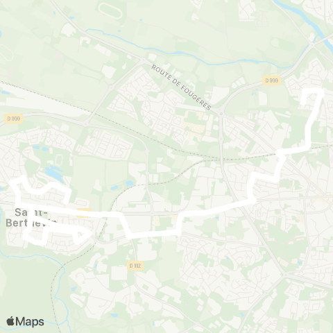 TUL Scolaires Berthevin map