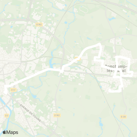 TUL Scolaires Bonchamp map